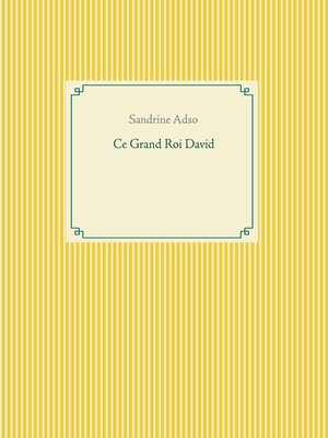 cover image of Ce Grand Roi David